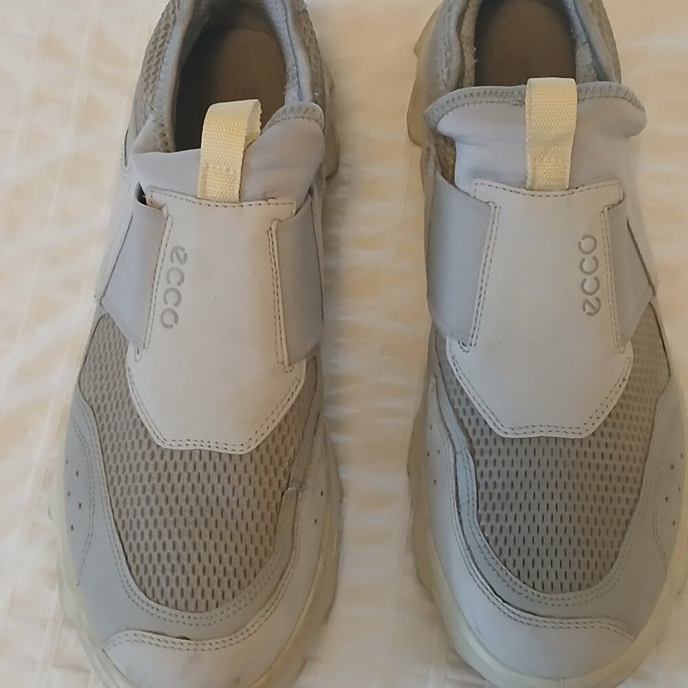 ECCO Women's Mx Low Slip On Shoes Trainers Sneakers Size 11 Gray Leather